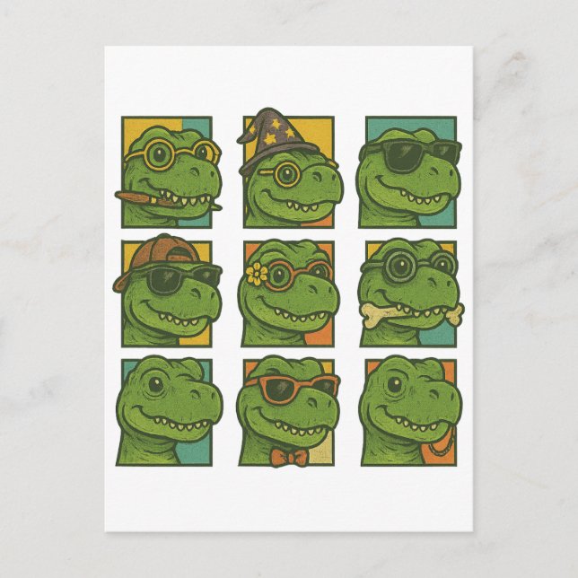 Trendosaurus Rex Vykort (Framsida)