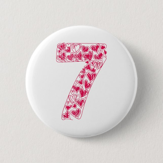 Trendy 6 7 Viral Sketch Heart 67 Cute Valentine Ma Knapp (Framsida)