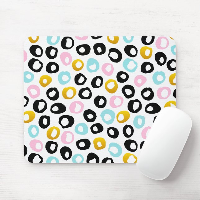 Trendy Abstract Dots Pattern Musmatta (Med mus)