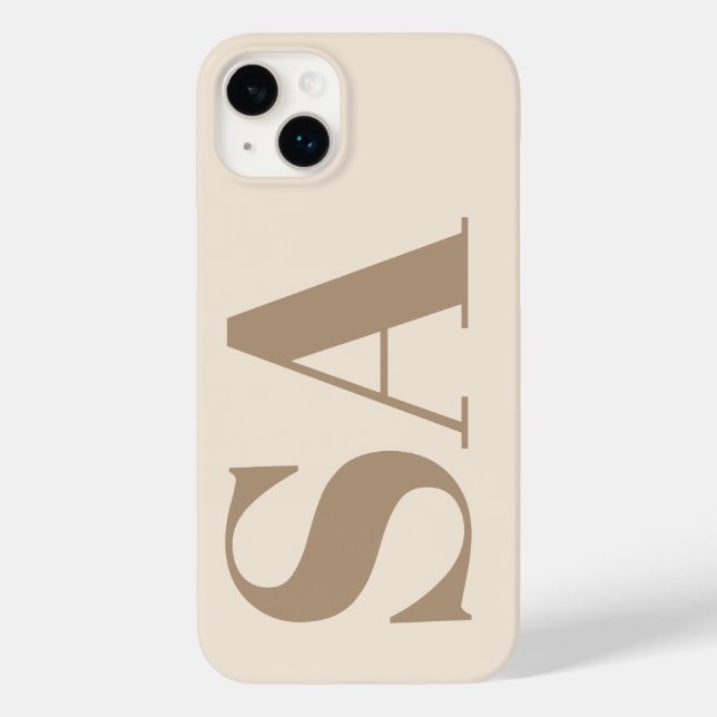 trendy Antique White with Monogram Case-Mate (Baksida)