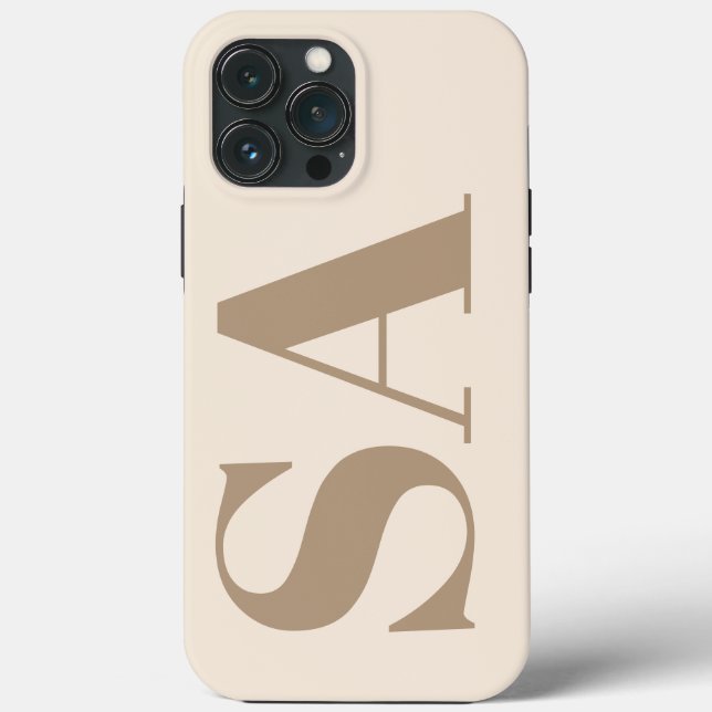 trendy Antique White with Monogram Case-Mate (Baksida)