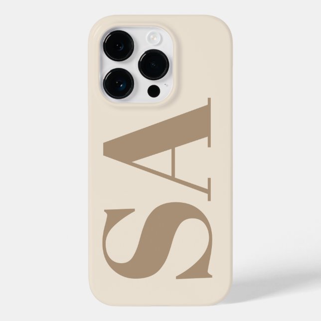 trendy Antique White with Monogram Case-Mate (Baksida)