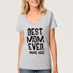 TRENDY BÄSTA MAMMA NÅGONSIN SVART TYPOGRAFI T SHIRT