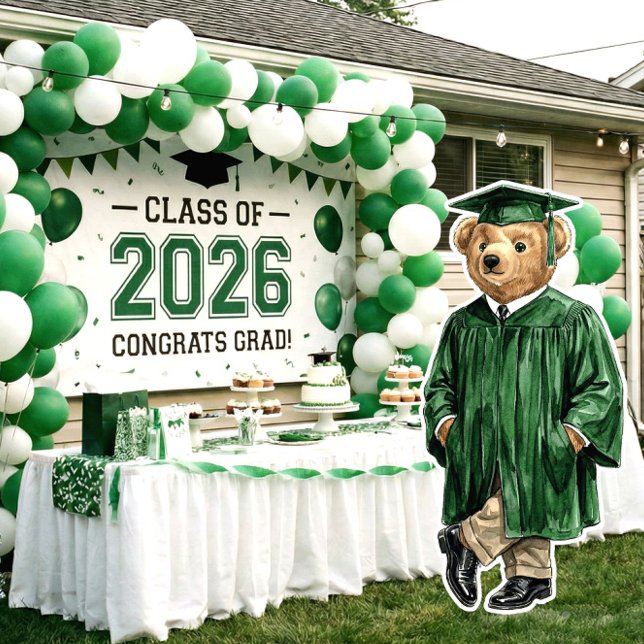 Trendy Bear Printable Graduation Party Decor Poster (Skapare uppladdad)