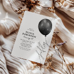 Trendy Black Balloon 50th Birthday Inbjudningar<br><div class="desc">Embrace the 50th chapter of your life with our stylish and unique birthday invitations. With chic typography and a 'fifty' balloon string over a white background,  our invites are sure to set the tone for a birthday party that will be remembered for years to come.</div>