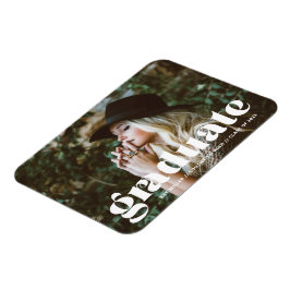 Trendy Bubbly Graduation Flexible Photo Magnet