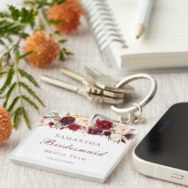 Trendy Burgundy & Blush Pink Roses Entourage Gift
