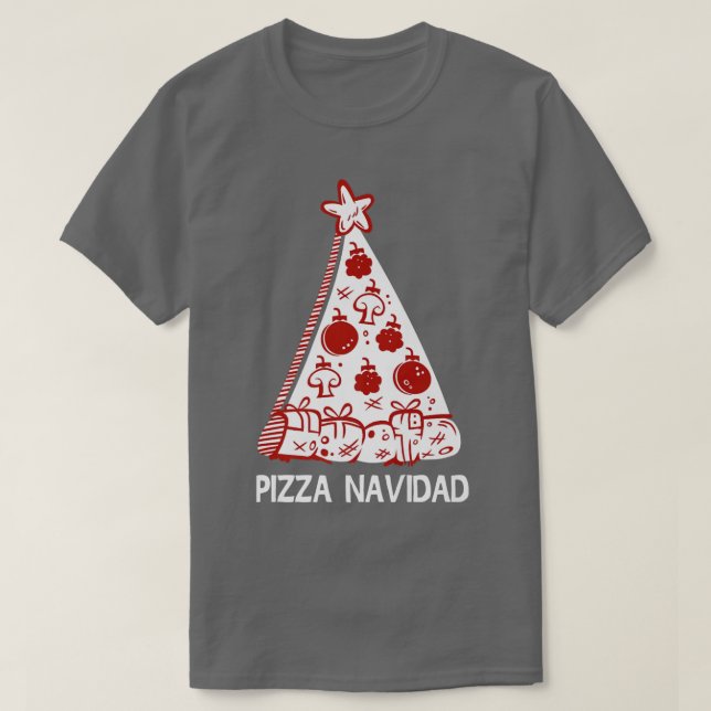 Trendy Christmas Pizza Navidad Slice Tree 32985620 T Shirt (Design framsida)