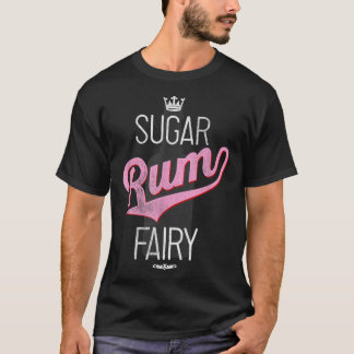 Trendy Christmas Sugar Rum Fairy Bottle Silhouette T Shirt