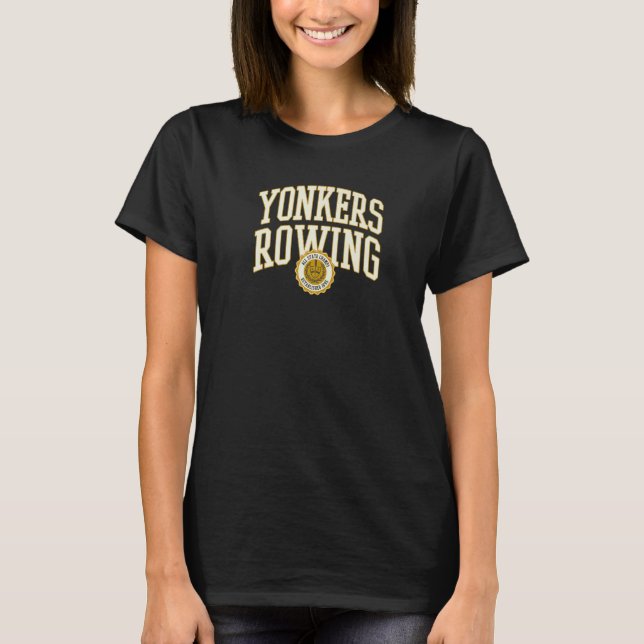 Trendy Classic Centered Yonkers Rowing T Shirt (Framsida)