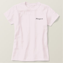 Trendy Custom Name Womens Embroidered Shirt