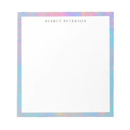 Trendy Cute Pastel Abstract Border Custom Anteckningsblock