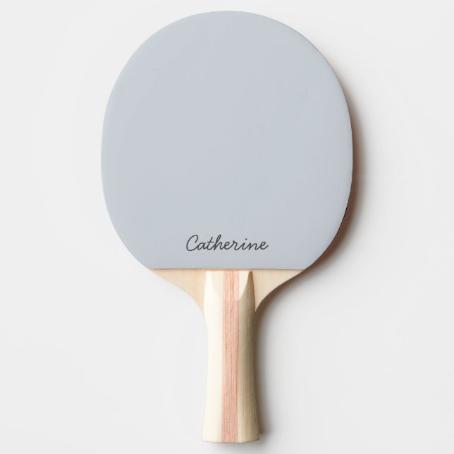 Trendy Dusty Bluish Gray Custom Ping Pong Paddle Pingisracket (Framsidan)