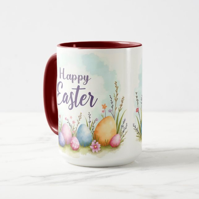 Trendy Easter Eggs Beautiful Collection Mugg (Framsida vänster)