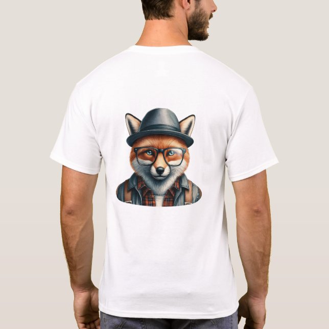 Trendy Fox Character T Shirt (Baksida)