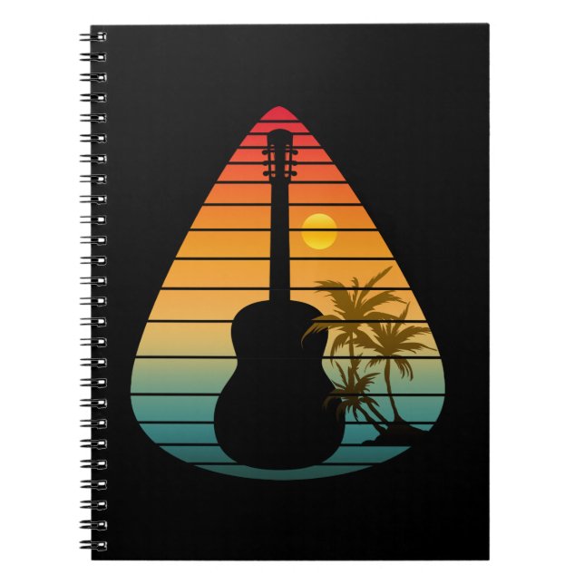 TRENDY GITARPPICK SUNSET  ANTECKNINGSBOK (Framsidan)