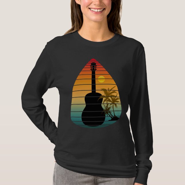 TRENDY GITARPPICK SUNSET  T SHIRT (Framsida)