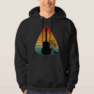 TRENDY GITARPPRESSION SOLNEDERGÅNG HOODIE