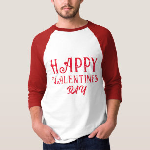 TRENDY GLAD VALENTINSDAG ROMANTISK VALENTINE T-SHI T SHIRT
