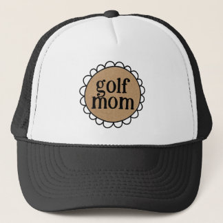 Trendy GOLF MOM Scalloped Edge Keps