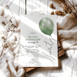 Trendy Green Balloon 40th Birthday Inbjudningar<br><div class="desc">Embrace the 40th chapter of your life with our stylish and unique birthday invitations. With chic typography and a 'forty' balloon string over a white background,  our invites are sure to set the tone for a birthday party that will be remembered for years to come.</div>