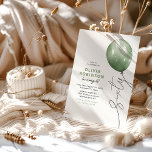 Trendy Green Balloon 60th Birthday Inbjudningar<br><div class="desc">Embrace the 60th chapter of your life with our stylish and unique birthday invitations. With chic typography and a 'sixty' balloon string over a white background,  our invites are sure to set the tone for a birthday party that will be remembered for years to come.</div>