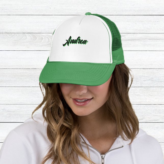 Trendy Green Cap with Name – Unisex Stylish  Keps (Skapare uppladdad)