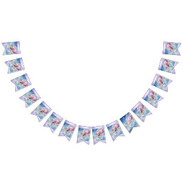 Trendy Holographic Hot Air Balloon Bunting Banner Vimplar