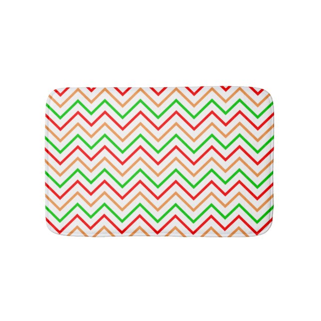 Trendy Light Chevron Pattern Badrumsmatta (Framsidan)