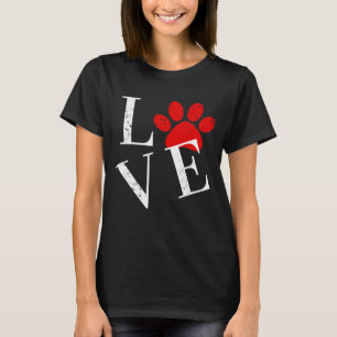 TRENDY LOVE DOG PAW  T-Shirt blir