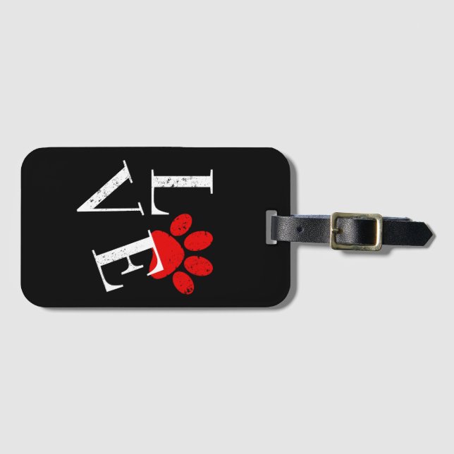 TRENDY LOVE HUND KLO  BAGAGEBRICKA (Framsida horisontal)