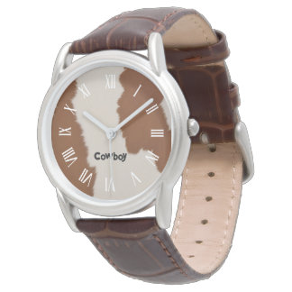 Trendy Luxury Elegant Faux Cow Leather Collection Armbandsur