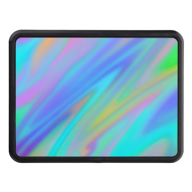 Trendy luxury green blue purple faux holographic dragkroksskydd (Framsidan)