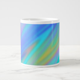 Trendy luxury green blue purple faux holographic jumbo mugg