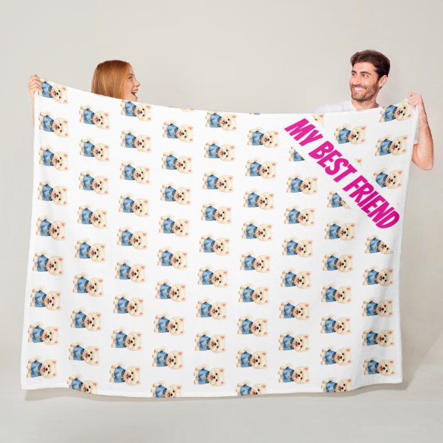 Trendy Luxury Grooming Pet Personalized Collection Fleecefilt (På plats)