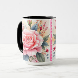 Trendy Luxury Pink Roses Beautiful Collection Mugg