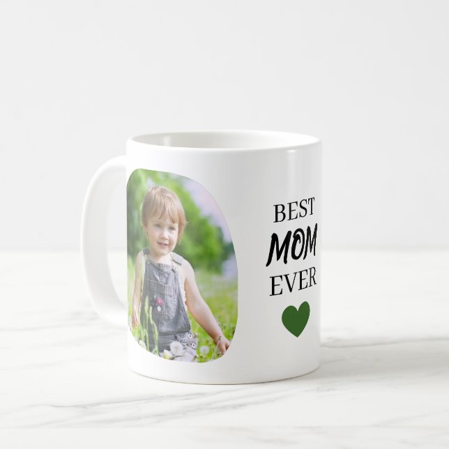 Trendy Modern Mother Best Mom Ever Keepsake  Kaffemugg (Framsida vänster)