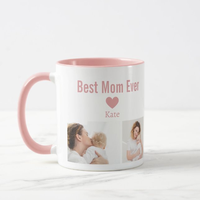 Trendy Modern Mother Best Mom Ever Keepsake  Mugg (Vänster)