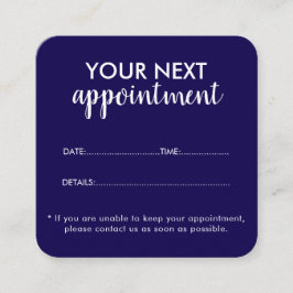 Trendy Modern Salon Appointment Reminder Card Tidsbeställning Kort
