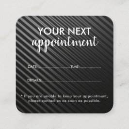 Trendy Modern Salon Appointment Reminder Card Tidsbeställning Kort