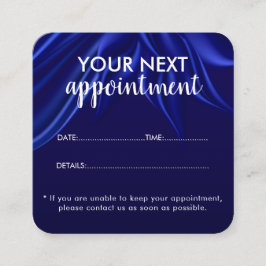 Trendy Modern Salon Appointment Reminder Card Tidsbeställning Kort