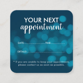 Trendy Modern Salon Appointment Reminder Card Tidsbeställning Kort
