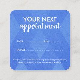 Trendy Modern Salon Appointment Reminder Card Tidsbeställning Kort