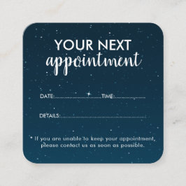 Trendy Modern Salon Appointment Reminder Card Tidsbeställning Kort