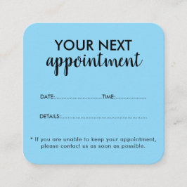 Trendy Modern Salon Appointment Reminder Card Tidsbeställning Kort