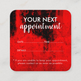 Trendy Modern Salon Appointment Reminder Card Tidsbeställning Kort
