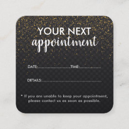 Trendy Modern Salon Appointment Reminder Card Tidsbeställning Kort