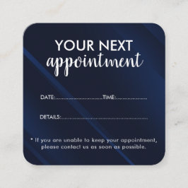 Trendy Modern Salon Appointment Reminder Card Tidsbeställning Kort