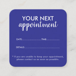 Trendy Modern Salon Appointment Reminder Card Tidsbeställning Kort