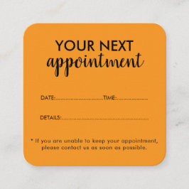 Trendy Modern Salon Appointment Reminder Card Tidsbeställning Kort